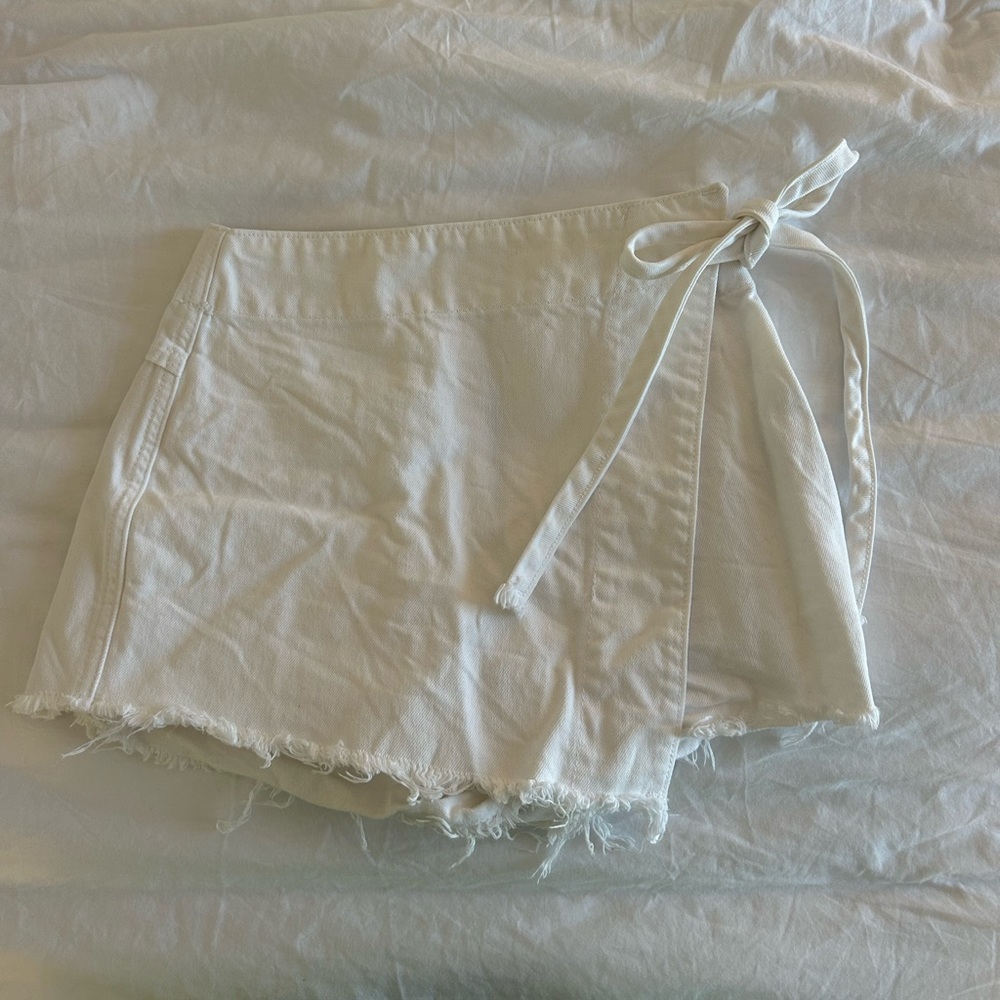 Free People denim skort